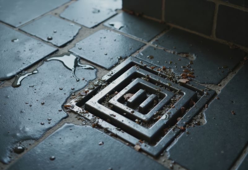 Close-up of Floor Drain Assembly