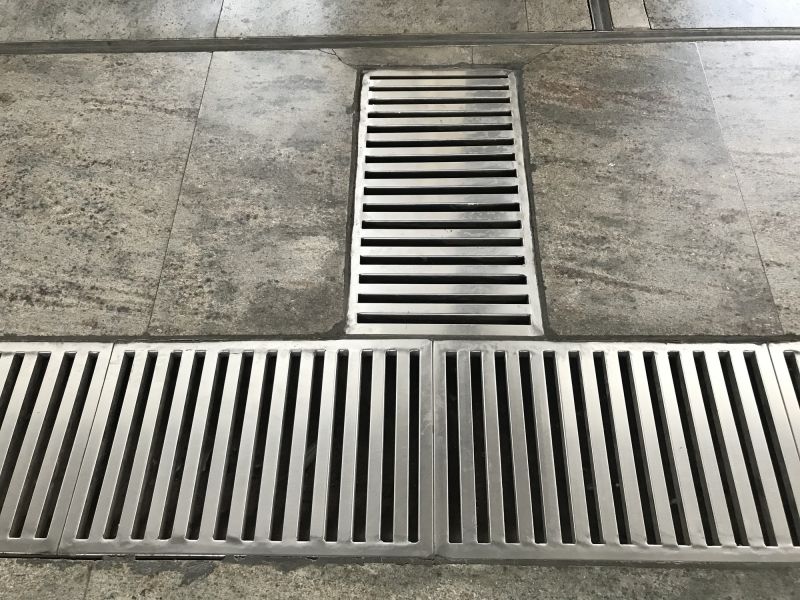 Completed Floor Drain System